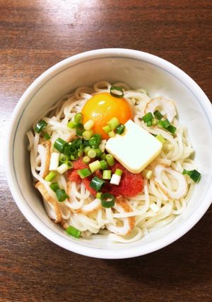 釜玉うどん-レシピのメイン写真