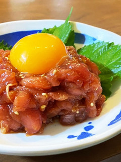 マグロのユッケ【おつまみに】-レシピのメイン写真