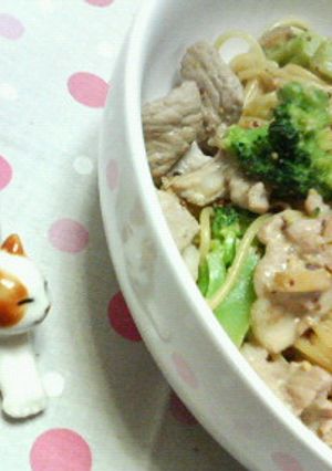 ✿ポークとブロッコリーの❀マヨ醤油パスタ-レシピのメイン写真