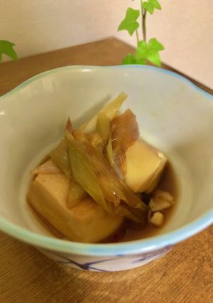 ♪時短&節約　豆腐と白ネギのすき焼き風煮-レシピのメイン写真