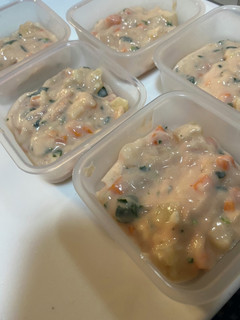 ツナとほうれん草のトマトクリーム 離乳食-レシピのメイン写真