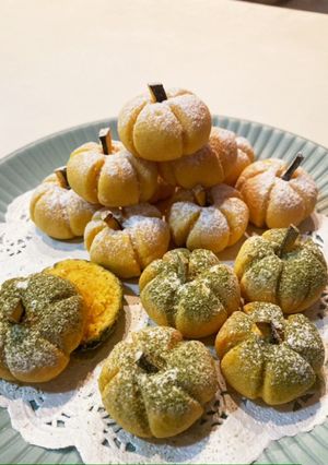 サクッ☆カボチャでスノーボールクッキー-レシピのメイン写真
