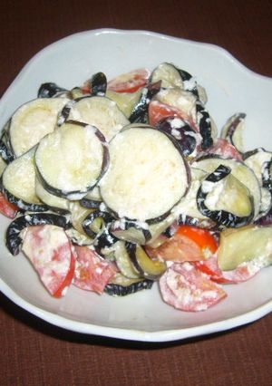 ナスの塩もみとトマトの和え物-レシピのメイン写真