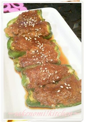 ★ピーマンの肉詰め①★照り焼き-レシピのメイン写真