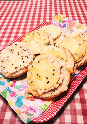 薩摩芋とビスケットのおやつてんぷら♪-レシピのメイン写真