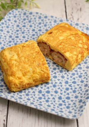 簡単！オムレツ☆ちくわパン風-レシピのメイン写真