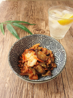 冷凍ナスと納豆のキムチ和え-レシピのメイン写真