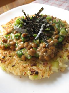 ☆ご飯de納豆お好み焼き☆-レシピのメイン写真