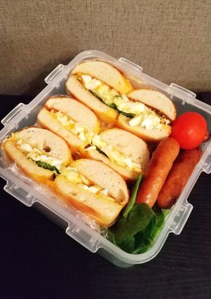 お弁当(9/28)ベーグルサンド-レシピのメイン写真