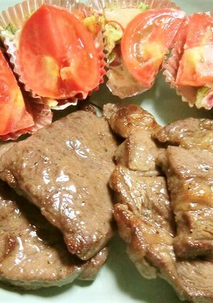 ゴマ油の力で、柔らかい牛ステーキに★-レシピのメイン写真