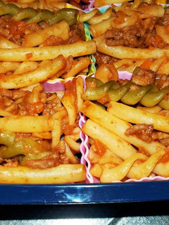 マカロニでミートソース(弁当用)-レシピのメイン写真