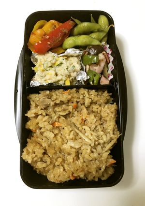 中学男子弁当　炊き込みご飯-レシピのメイン写真