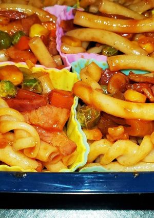 マカロニでナポリタン(弁当用)-レシピのメイン写真