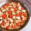 スペインタパスのシーフードパエリア