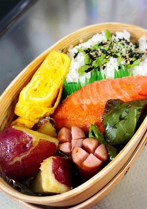 さつまいもバター弁当-レシピのメイン写真
