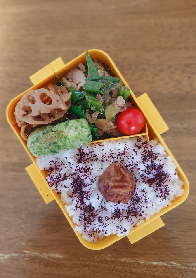 豚肉と長ネギのしょうが焼き弁当♪-レシピのメイン写真
