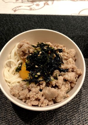 ごま油香る☆そぼろそうめん-レシピのメイン写真