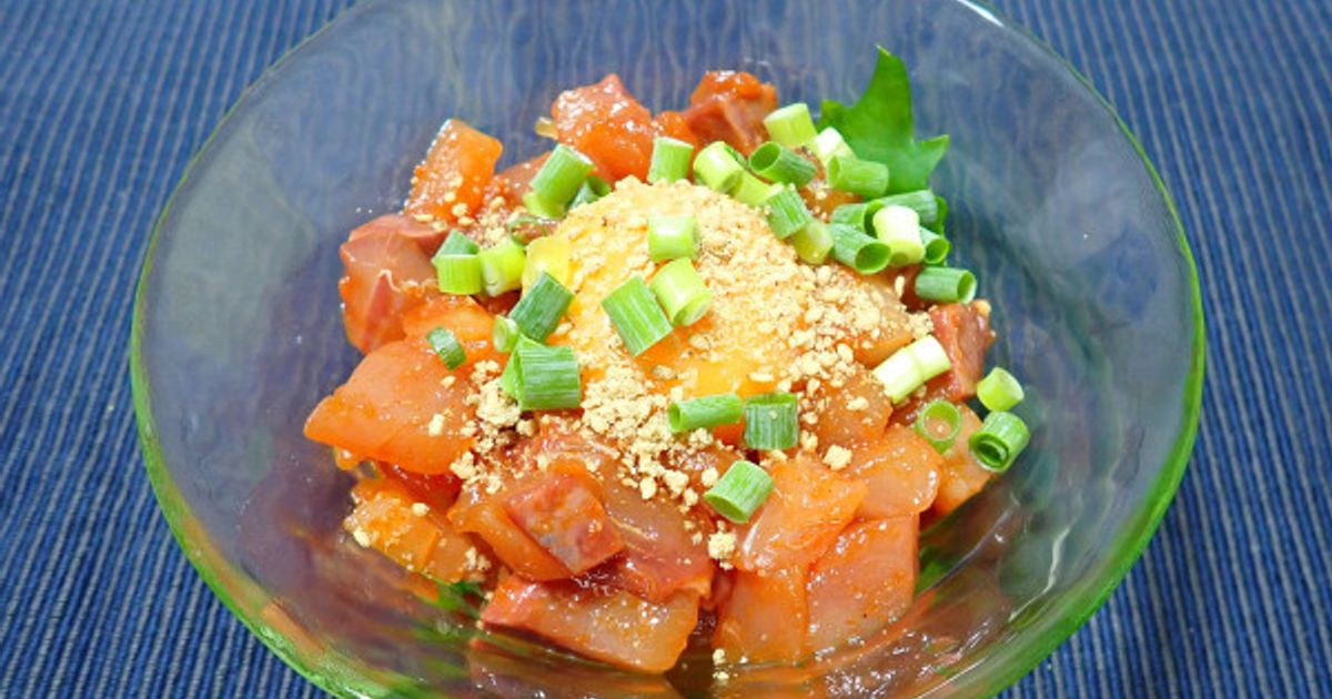 スズキのユッケ風 by あおもりの肴 【クックパッド】 簡単おいしい