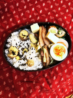 栗ごはん弁当-レシピのメイン写真