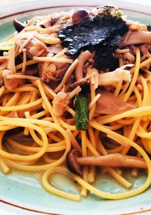 お手軽☆あさりときのこの醤油パスタ-レシピのメイン写真