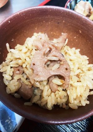 レンコンとベーコンの炊き込みご飯-レシピのメイン写真