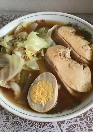 ニンニクたっぷりサッポロ一番醤油ラーメン-レシピのメイン写真