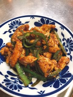 鶏胸肉とピーマンの胡麻味噌炒め-レシピのメイン写真