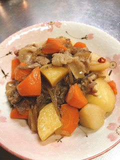 フライパンでごま油肉じゃが-レシピのメイン写真