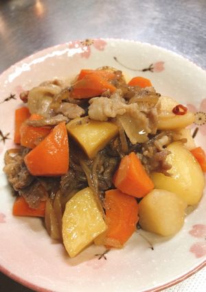 フライパンでごま油肉じゃが-レシピのメイン写真