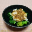 ブロッコリーとたたき長いものごま酢がけ