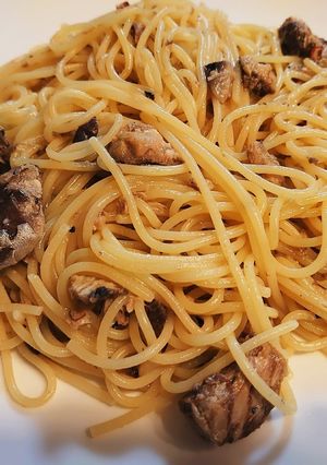 鯖水煮缶のペペロンチーノ-レシピのメイン写真