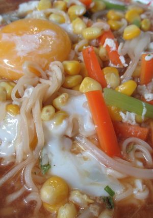 うちの定番コーンたっぷりサッポロ一番-レシピのメイン写真