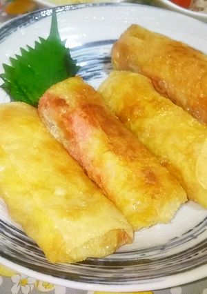 さつまいもバター春巻（湯葉さつまパイ）-レシピのメイン写真