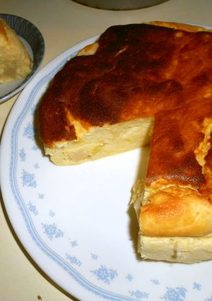 薩摩芋とりんご入りヨーグルトスフレケーキ-レシピのメイン写真