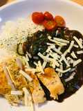 1袋で2皿！チーズ＆チキンカツカレー