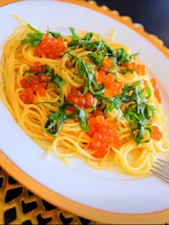 調味料2つでイクラと大葉の簡単和風パスタ-レシピのメイン写真