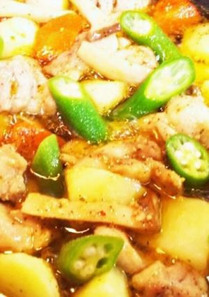 鶏肉でアヒージョ-レシピのメイン写真