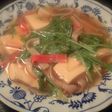 豆腐と水菜の中華餡かけ