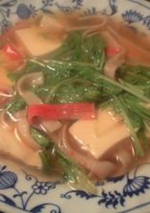 豆腐と水菜の中華餡かけ-レシピのメイン写真