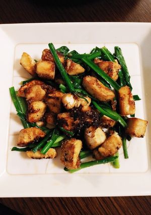 簡単☆マグロとニラのごま風味炒め-レシピのメイン写真