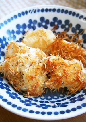 むね肉の素麺衣パリパリ焼き！マヨで簡単！-レシピのメイン写真