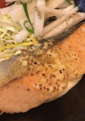 秋鮭のレモン粒マスタードソース-レシピのメイン写真