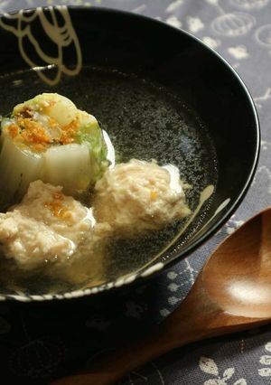 炙り白菜と煎茶のつみれ汁-レシピのメイン写真