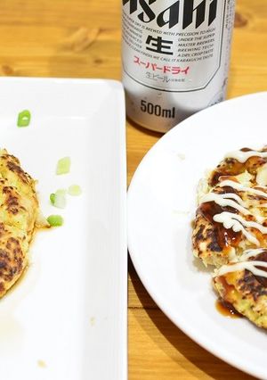 ふわふわ♬豆腐とキャベツのお好み焼き★-レシピのメイン写真