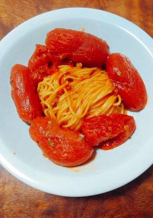 超簡単トマトソースパスタ-レシピのメイン写真