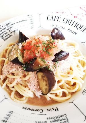 茄子のたらこスパゲティ-レシピのメイン写真