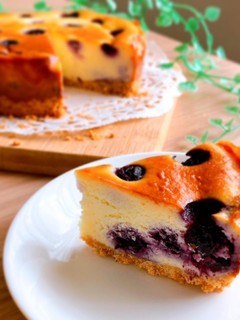ブルーベリーチーズケーキ-レシピのメイン写真