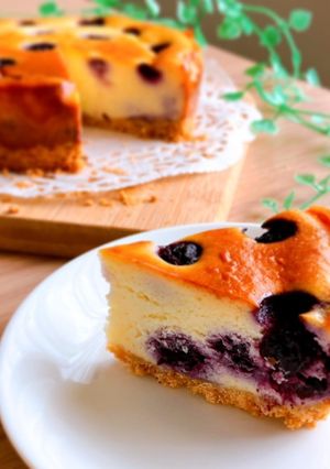 ブルーベリーチーズケーキ-レシピのメイン写真