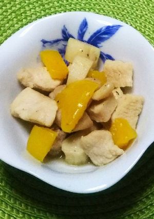 鶏肉とエリンギ・パプリカのあっさり炒め-レシピのメイン写真