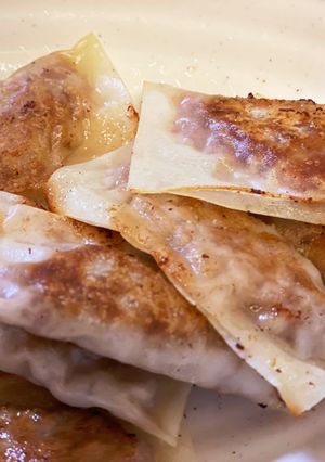材料３つの焼きワンタン-レシピのメイン写真